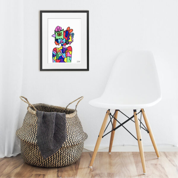 Pepijn van Gelder - Happy Face - Interior 2 - Framed Artwork