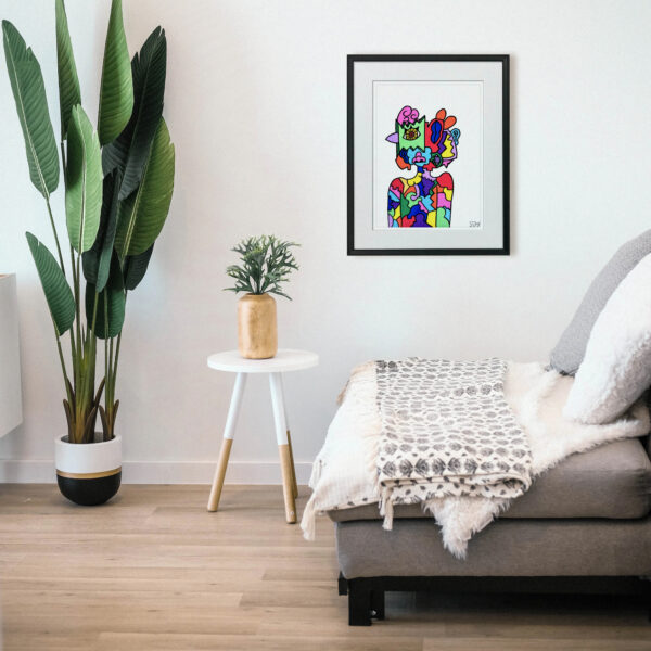 Pepijn van Gelder - Happy Face - Interior 5 - Framed Artwork