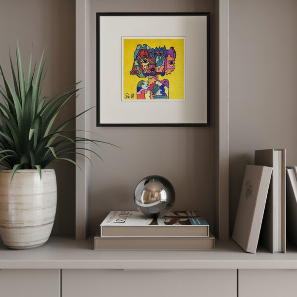 Pepijn van Gelder - Yellow - Interior 9 - Framed Artwork